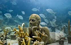 Playa del Secreto Vacation Villa Guest enjoy visiting Underwater Museum at Isla Mujeres