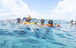 Puerto Morelos Secret Beach Villas catamaran Isla Mujeres Guest stop and snokel