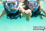 Puerto Morelos Villas guest visit Xel-Ha to snorkel