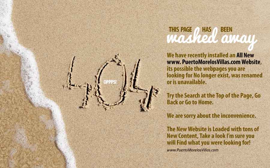 404 Error Message for www.puertomorelosvillas.com