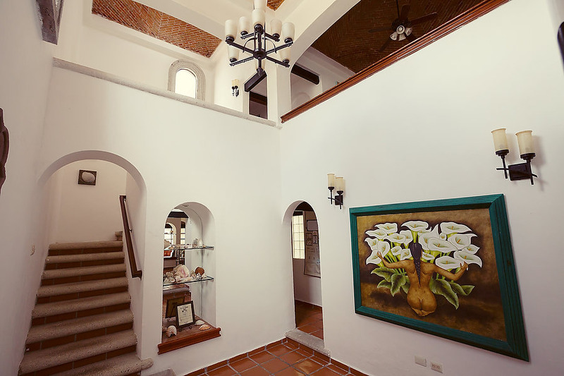 Puerto Morelos |Secret Beach Villas | Shell Villa | Foyer with  Double Cupola Ceilings
